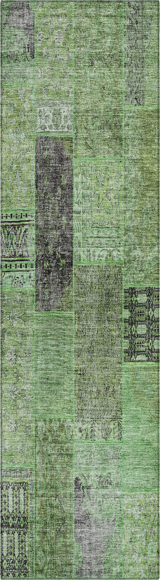 Piper Looms Chantille Patchwork ACN669 Green Area Rug