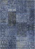 Piper Looms Chantille Patchwork ACN669 Navy Area Rug