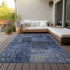 Piper Looms Chantille Patchwork ACN669 Navy Area Rug