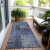 Piper Looms Chantille Patchwork ACN669 Navy Area Rug