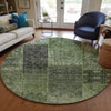 Piper Looms Chantille Patchwork ACN669 Olive Area Rug