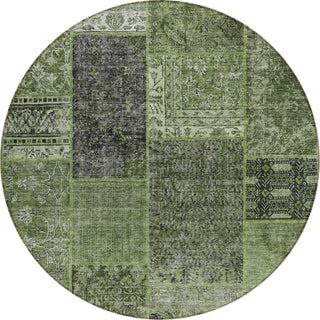 Piper Looms Chantille Patchwork ACN669 Olive Area Rug