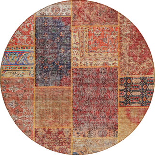 Piper Looms Chantille Patchwork ACN669 Red Area Rug