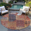 Piper Looms Chantille Patchwork ACN669 Red Area Rug