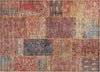 Piper Looms Chantille Patchwork ACN669 Red Area Rug