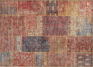 Piper Looms Chantille Patchwork ACN669 Red Area Rug