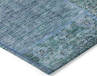 Piper Looms Chantille Patchwork ACN669 Teal Area Rug