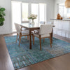 Piper Looms Chantille Patchwork ACN669 Teal Area Rug