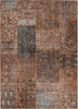 Piper Looms Chantille Patchwork ACN669 Terracotta Area Rug