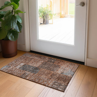 Piper Looms Chantille Patchwork ACN669 Terracotta Area Rug