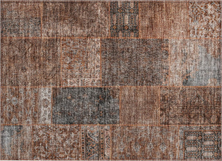 Piper Looms Chantille Patchwork ACN669 Terracotta Area Rug