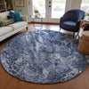 Piper Looms Chantille Abstract ACN670 Navy Area Rug