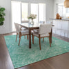 Piper Looms Chantille Abstract ACN670 Teal Area Rug