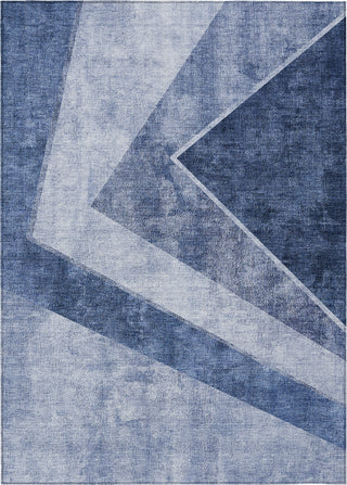 Piper Looms Chantille Geometric ACN671 Blue Area Rug