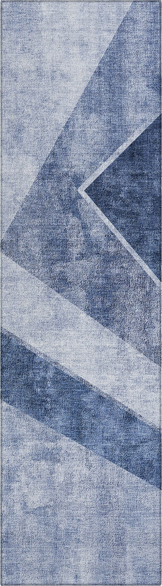 Piper Looms Chantille Geometric ACN671 Blue Area Rug