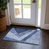 Piper Looms Chantille Geometric ACN671 Blue Area Rug