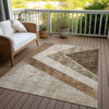 Piper Looms Chantille Geometric ACN671 Brown Area Rug