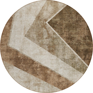 Piper Looms Chantille Geometric ACN671 Brown Area Rug