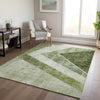 Piper Looms Chantille Geometric ACN671 Olive Area Rug Lifestyle Image Feature