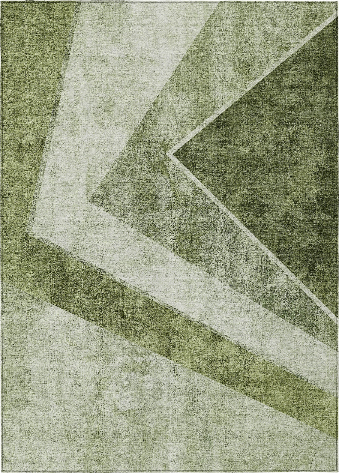 Piper Looms Chantille Geometric ACN671 Olive Area Rug