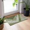 Piper Looms Chantille Geometric ACN671 Olive Area Rug