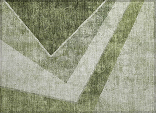 Piper Looms Chantille Geometric ACN671 Olive Area Rug