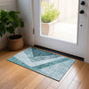 Piper Looms Chantille Geometric ACN671 Teal Area Rug
