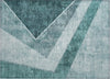 Piper Looms Chantille Geometric ACN671 Teal Area Rug