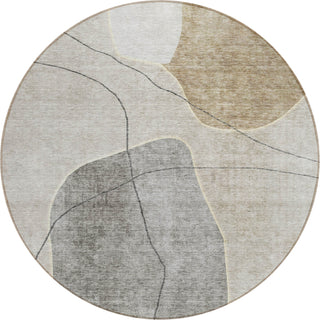 Piper Looms Chantille Abstract ACN672 Beige Area Rug