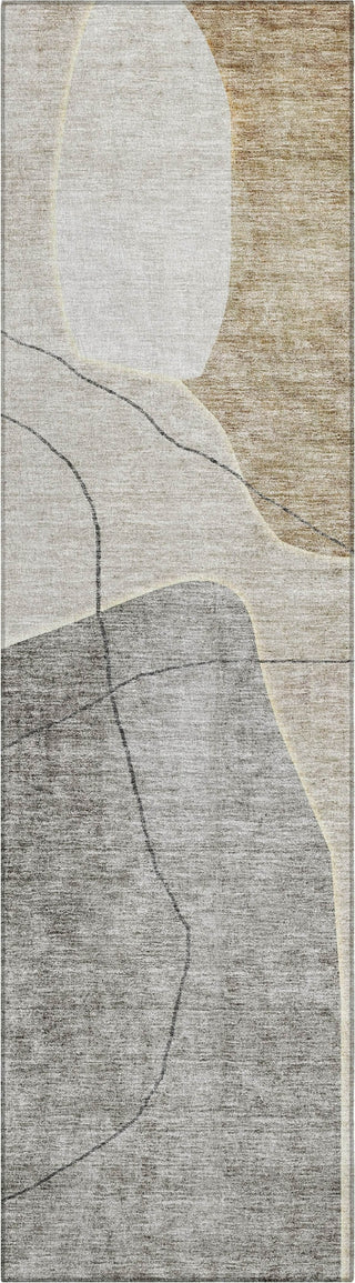 Piper Looms Chantille Abstract ACN672 Beige Area Rug