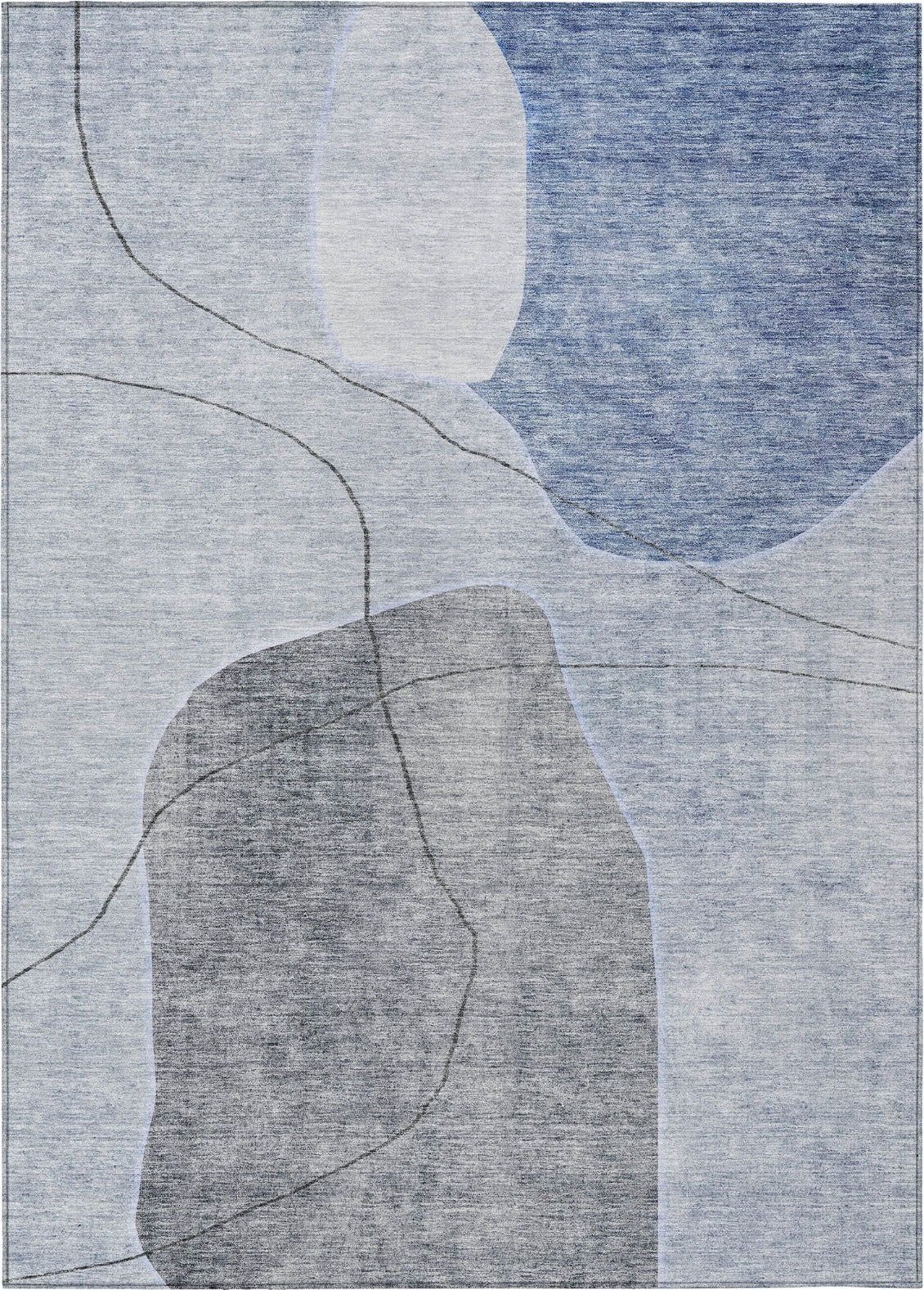 Piper Looms Chantille Abstract ACN672 Blue Area Rug
