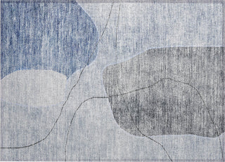 Piper Looms Chantille Abstract ACN672 Blue Area Rug