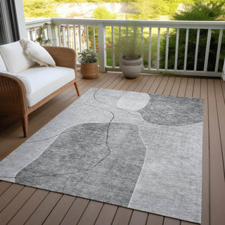 Piper Looms Chantille Abstract ACN672 Gray Area Rug