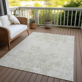 Piper Looms Chantille Floral ACN673 Beige Area Rug