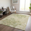 Piper Looms Chantille Floral ACN673 Khaki Area Rug Lifestyle Image Feature