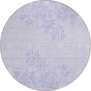 Piper Looms Chantille Floral ACN673 Lilac Area Rug