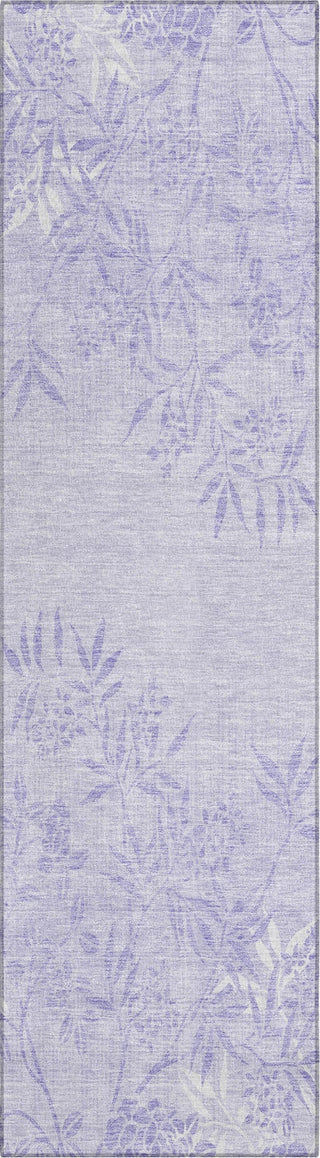 Piper Looms Chantille Floral ACN673 Lilac Area Rug