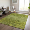 Piper Looms Chantille Floral ACN673 Olive Area Rug Lifestyle Image Feature