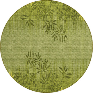 Piper Looms Chantille Floral ACN673 Olive Area Rug