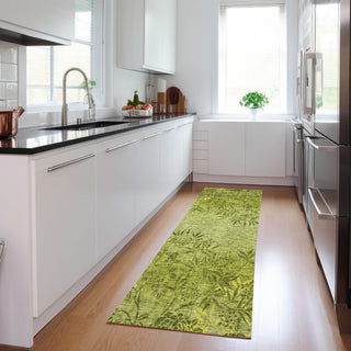 Piper Looms Chantille Floral ACN673 Olive Area Rug