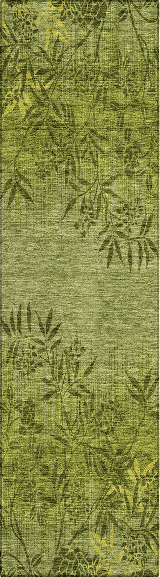 Piper Looms Chantille Floral ACN673 Olive Area Rug