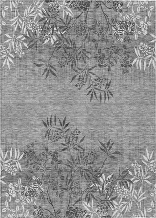 Piper Looms Chantille Floral ACN673 Pewter Area Rug