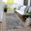 Piper Looms Chantille Floral ACN673 Pewter Area Rug