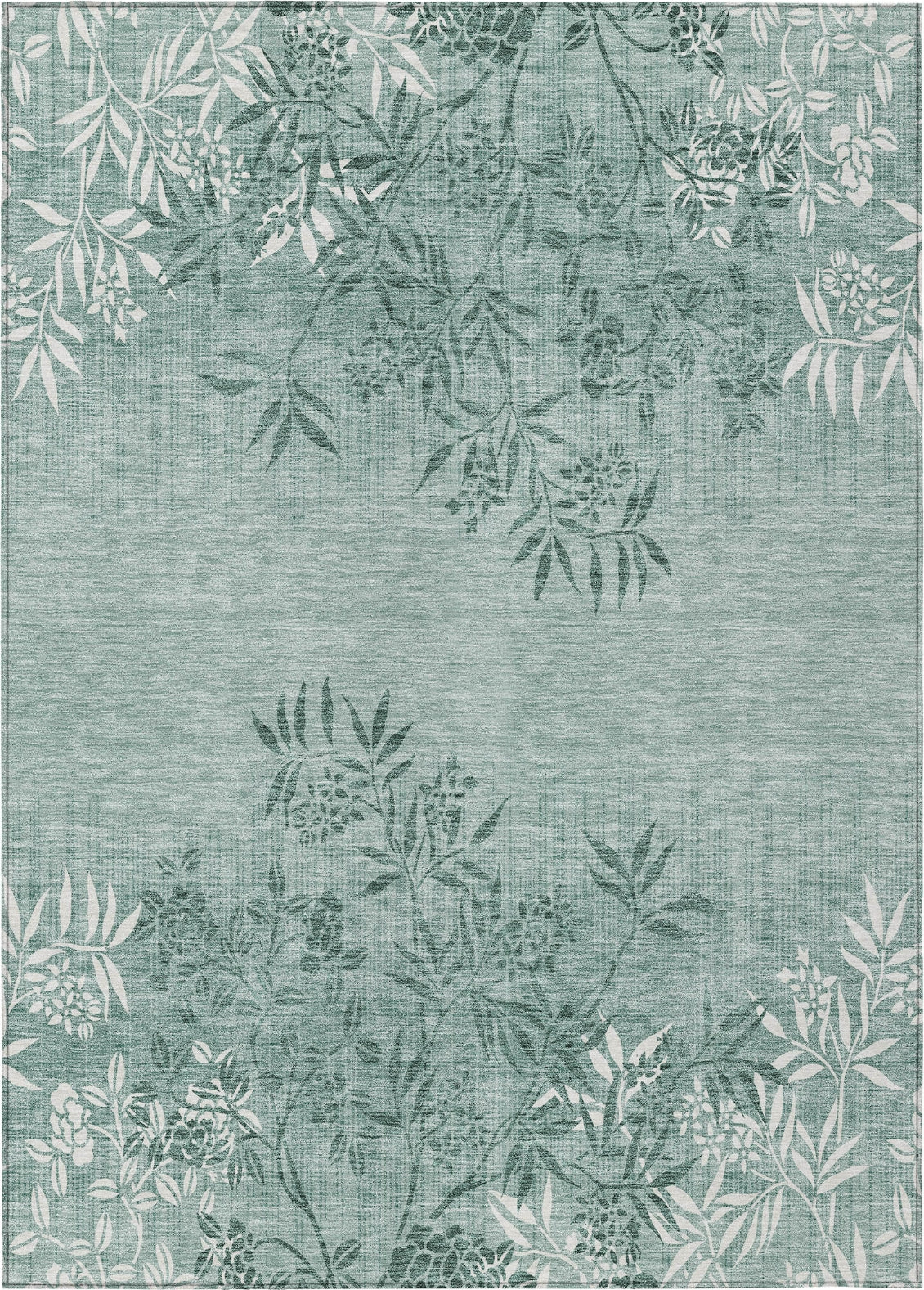 Piper Looms Chantille Floral ACN703 Sky Area Rug – Incredible Rugs and ...