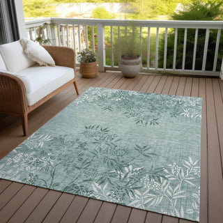 Piper Looms Chantille Floral ACN673 Sage Area Rug