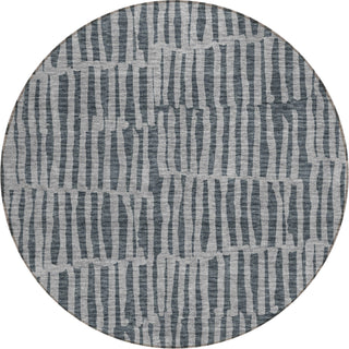 Piper Looms Chantille Striped ACN674 Charcoal Area Rug