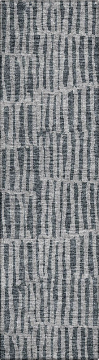 Piper Looms Chantille Striped ACN674 Charcoal Area Rug