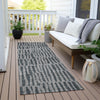 Piper Looms Chantille Striped ACN674 Charcoal Area Rug