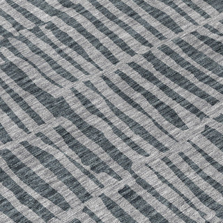 Piper Looms Chantille Striped ACN674 Charcoal Area Rug