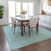 Piper Looms Chantille Striped ACN674 Teal Area Rug